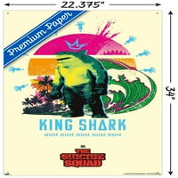 Strip filma Sredstvo za samoubistvo - zidni poster kralja morskog psa s pushpinsom, 22.375 34