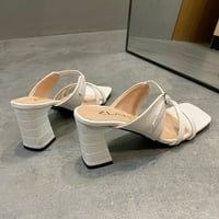 Ženske sandale Elastična gležnja nakloni otvorene platforme sandalama sandale, bijela, 9