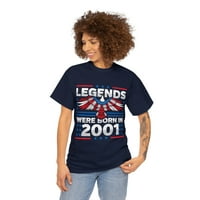 Legende su rođeni u Patriotski rođendan Unise grafički Tee Shirt