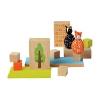 Manhattan igračka Mio Woodland + FO & skunk životinjski pasulj vrećice za lutke maštovite montessori stil