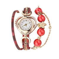 Ženski sat CCQ Žene Vintage Shining Pearl narukvica biranje analogni kvarcni ručni sat