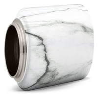 Jednostavna moderna Summit Oz Carrara Mermerna Vakuumska izolovana bočica za vodu od nerđajućeg čelika