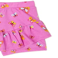 Djeca iz Garanimals Girls Ruffle Skuter suknje, 2-pakovanje, veličine 4-10