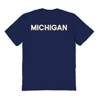 Michigan grafička svijetloplava Muška pamučna majica