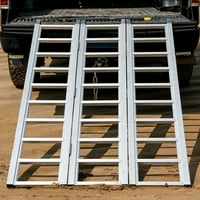 Ramptv tri-preklopi aluminijum trostruki trkač ATV loading Ramp - lb Kapacitet