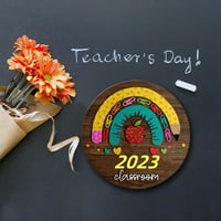 Viseći ukrasi nastavnik drvena tabla, kutija za zahvalnicu, dekoracija Uredske sobe, stvaranje budućih