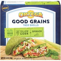Ortega® dobra zrna žuta kukuruz & spanać Taco školjke CT kutija