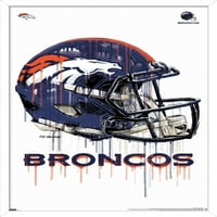 Denver Broncos-Zidni Poster Za Kacigu, 14.725 22.375