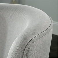 Sauder New Grange Roxy akcentna stolica sa punim drvenim nogama, kadetom sivom bojom
