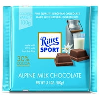 Ritter Sport, alpska mliječna čokolada, 3. oz