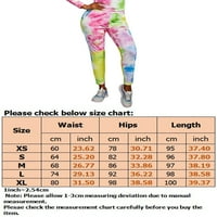 Luxplum ženske tajice Tie Dye pantalone za jogu pantalone visokog struka udobne dna trčanje Jeggings Tie