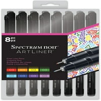 Spectrum Noir Artliner 8 PKG-Brights, Fine Point