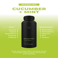 BrightFo Hidratacijski Napitak, Cucumber Mint-Pjenušava Pića-Vitamini Minerali Antioksidanti Elektroliti,