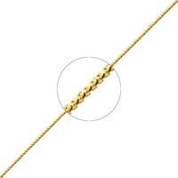Franco lanac od punog dijamantnog reza od 10k žutog zlata