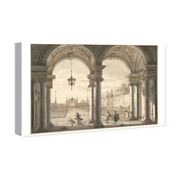 Wynwood Studio Classic i figurativne zidne umjetnosti platneni otisci Canaletto - pogled kroz baroknu