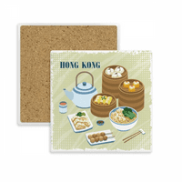 Hong Kong Style China Dim Sum kvadratni coaster cup mat krilica držač za izolacijski kamen