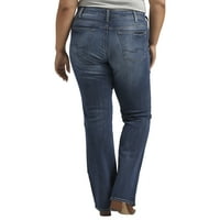 Srebrna Jeans Co. Plus Veličina Suki Mid Rise Bootcut Jeans struk veličine 12-24