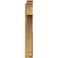 Ekena Millwork 6 W 30 D 42 H Imperial Grubo Piljeni Tradicionalni Izgled, Zapadni Crveni Kedar
