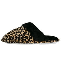 Aerusi ženska Leopard Tarta Fau krznena pjenasta papuča za pamćenje US Standard