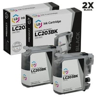 Kompatibilne zamjene za LC203BK set crnih patrona visoke prinose za upotrebu u MFC J4320DW, J4420DW, J4620DW,