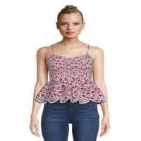 Nema granica Juniors Smaned Babydoll Top, Veličine XS-XXXL