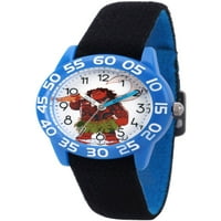 Plavi plastični sat učitelja Moana i Maui za dječake, reverzibilni crni i Plavi najlonski kaiš