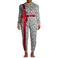 Derek Heart ženski i ženski plus božićni prisustvo Pajamas Union odijelo