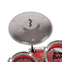Igrački bubanj set za djecu, postavljen s bas bubnjem s nožnim papučicama, tom bubnjevima, cymbal, stolicom