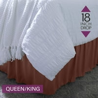 Početna Detalji 18 Drop omotač oko kreveta ruffle kraljev kralj u čokoladi