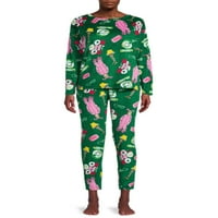 Božićna priča ženski i ženski Plus gornji dio i hlače za spavanje Set pidžama, 2 komada