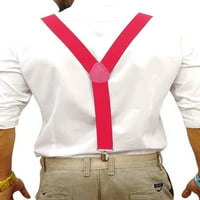 Y-Back Podesivi ravni klip-na tuxedo suspenders bojama dostupne su za muškarce