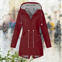 Ženski vodootporni dugi kaputi kaputi obloženi vjetrovitoj putni jaknu