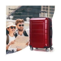 Kompleti za prtljag, ABS Hardsidsion kofer set, TSA brava, crvena