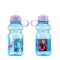 Zak dizajnira Oz plave i ljubičaste plastične boce za vodu sa slamnatim i preklopnim poklopcem