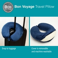 Bon Voyage® Klasična Memorijska Pjena Putni Jastuk Za Vrat, Bordo