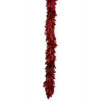 Vickerman 8,5 stopala folija umjetni božićni vijenac, crvena