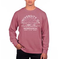 Muška američka odjeća Scarlet Nebraska Huskers Pigment obojen Fleece dukserir