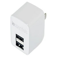 Digipower - Iessentials - 2.4Amp Dual USB zidni punjač - bijeli