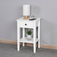 Aukfa podni sto za kupatilo sa fiokom-drvo-belo