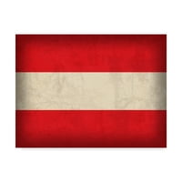 Zaštitni znak likovne umjetnosti' Austria Distressed Flag ' Canvas Art by Red Atlas Designs