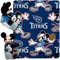 Disney NFL Hugger jastuk i 40 50 set za bacanje, Tennessee Titans