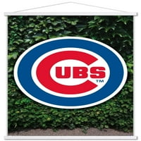 Chicago Cubs-Logo zidni Poster sa potisnim iglama, 22.375 34