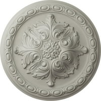 Ekena Millwork 3 8 od 2 P Acanthus plafonski medaljon, ručno oslikana posuda sa kremom