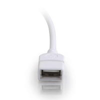 C2G USB 2. Muški do ženskog produženog kabla - bijeli
