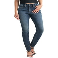 Silver Jeans Co. Ženske uske traperice Avery High Rise, veličine struka 24-34
