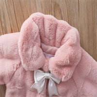Dječja djevojka kaputi dugi rukav patchwork čvrsta bowknot zimska vanjska odjeća odjeća od jakne za djevojčice