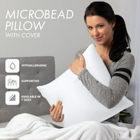Jastuk za bacanje od 22 22 - bijelo: luksuzni premium jastuk za mikrobead sa najlonskim tkaninom. Forever