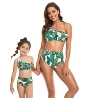 Cara Lady Women Porodične djevojke 'Alania Flounce Bikini Beach Sport Spajanje zelene 104