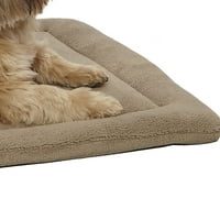Tiho vrijeme Taupe Micro Terry Pet Bed, 30