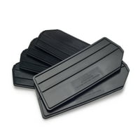 Triton Products® Locbin 10-3 4 L 4-5 8 W 1 8 H ABS plastični crni divider za 3 kante, 6PK